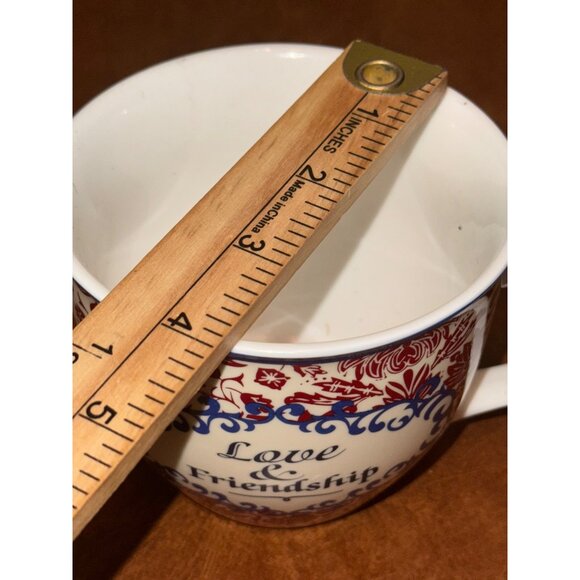 Cambridge "Love & Friendship" Fine China Mug Red & White Floral Design - Picture 5 of 5